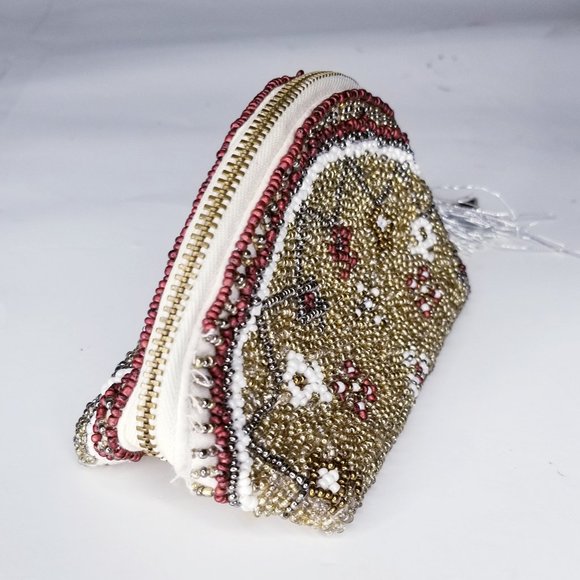 JASPER & JEERA Beaded Coin Purse Pouch Wallet - Picture 4 of 9